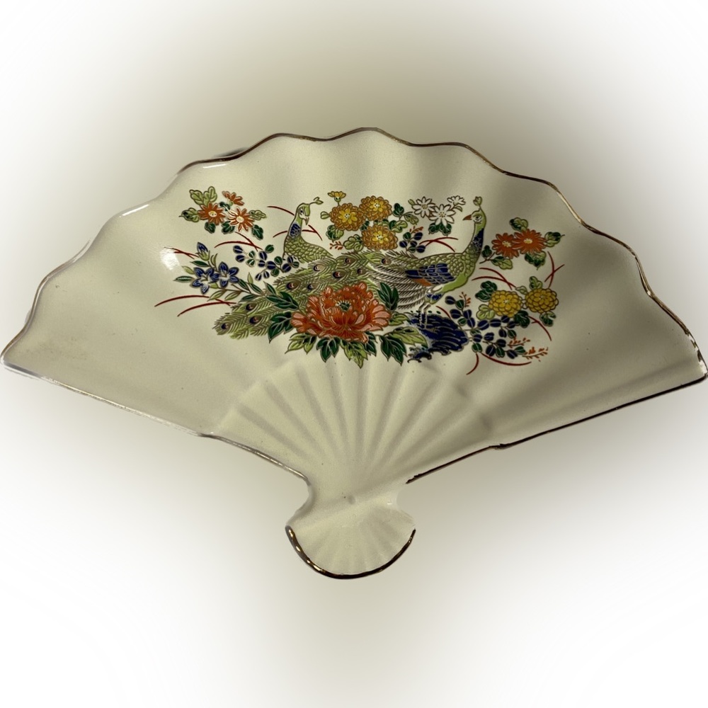 Porcelain Japanese Fan Plate